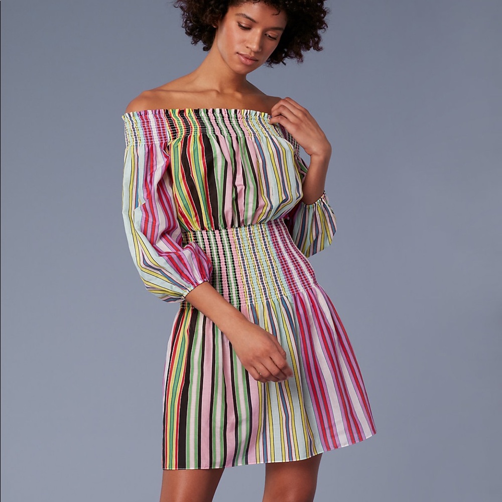 Diane von Furstenberg Off the Shoulder Mini Dress